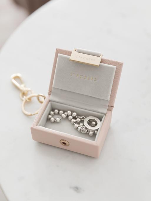 Blush Pink Nano Jewellery Box Keyring Bauble