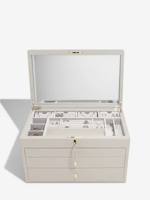 Oatmeal Large Luxury Jewellery Box
