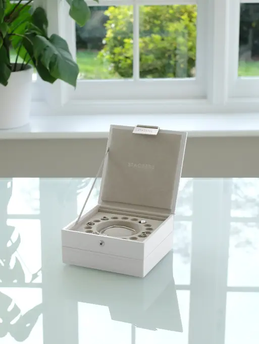 White Charm Jewellery Box