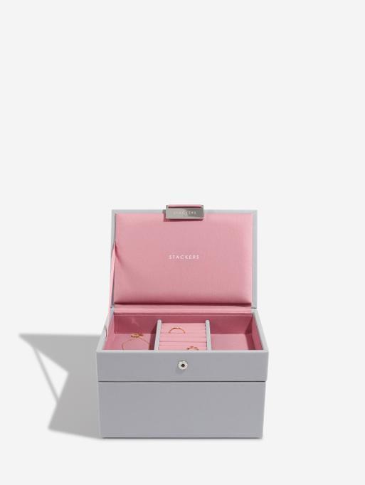 Grey & Rose Mini Jewellery Box Set of 2