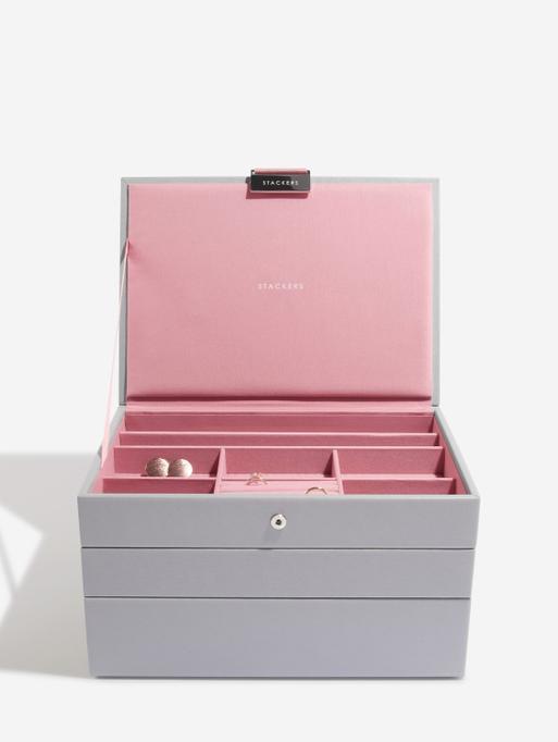 Grey & Rose Classic Jewellery Box Set of 3