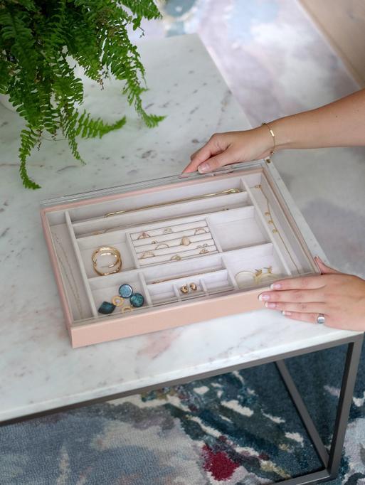 Blush Supersize Ring & Accessory Layer with Display Lid