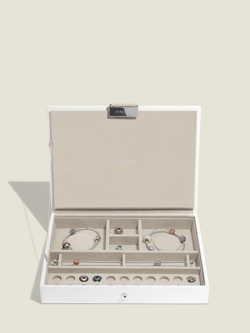 White Classic Bracelet Jewellery Box Lid