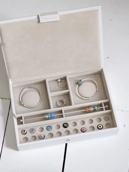 White Classic Bracelet Jewellery Box Lid