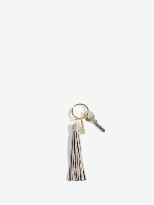 Taupe Tassel Keyring