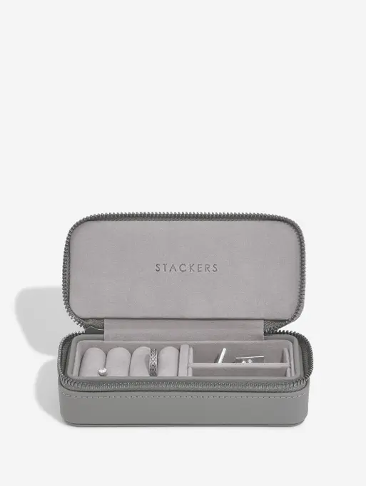 Pudełko podróżne na biżuterię Travel Medium Stackers ciemnoszare