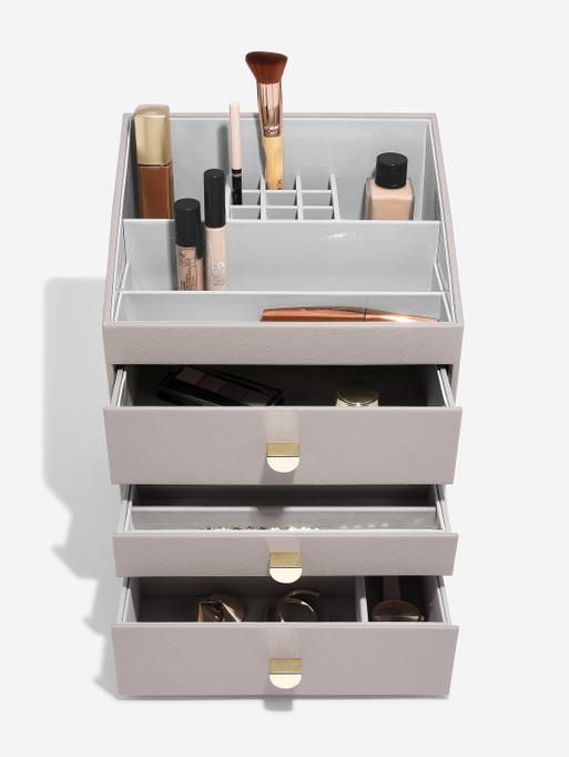 Taupe Pink Classic Makeup & Jewellery Set of 3