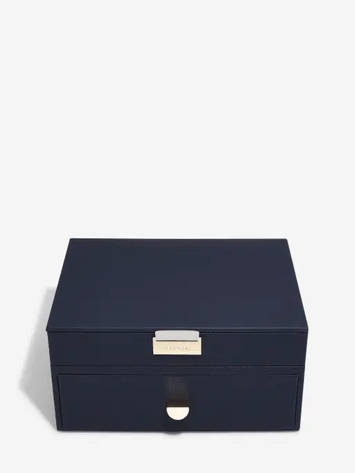 NavyClassic Jewellery Box 1-Drawer Set