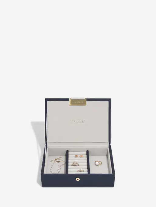 Navy Blue Mini Jewellery Box Lid