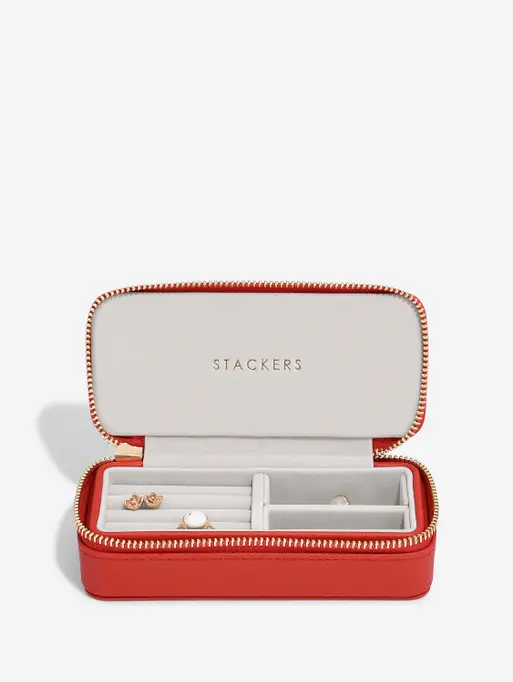 Red Medium Travel Jewellery Box