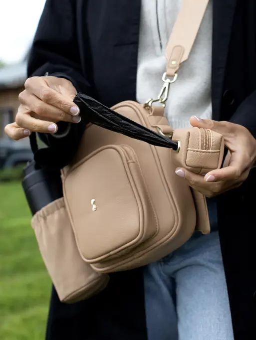 Camel Dog Walking Bag 