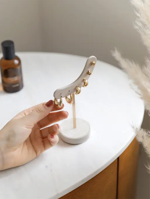 Oatmeal & Linen Earring Stand