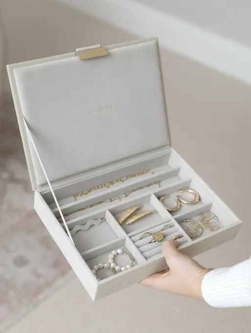 Oatmeal & Linen Classic Jewellery Box Lid
