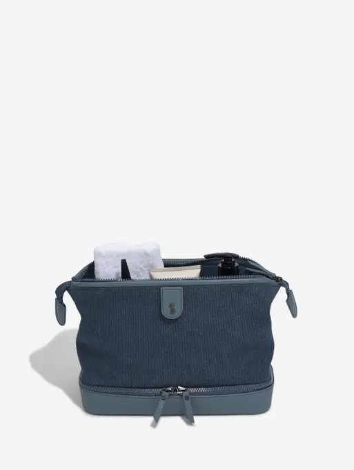 Blue Large Canvas Washbag