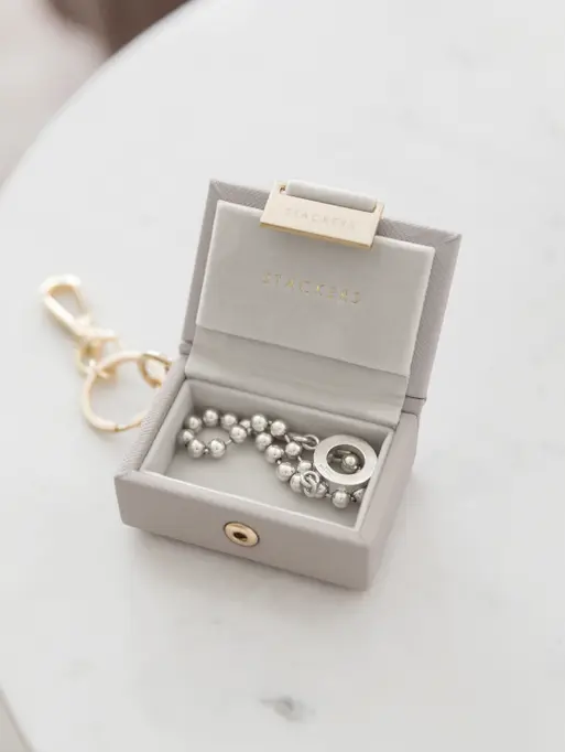Taupe Nano Jewellery Box Keyring