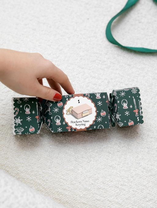 Blush Pink Nano Jewellery Box Keyring Cracker
