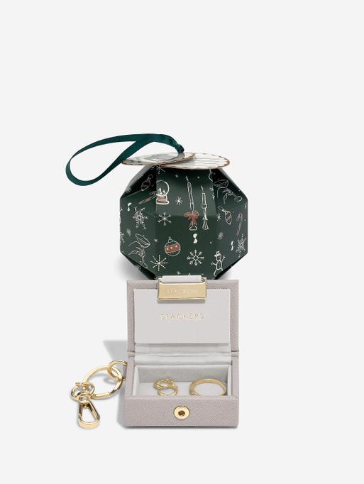 Taupe Nano Jewellery Box Keyring Bauble