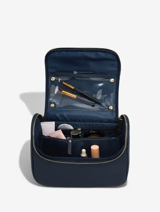 Navy Blue Large Cosmetic Case