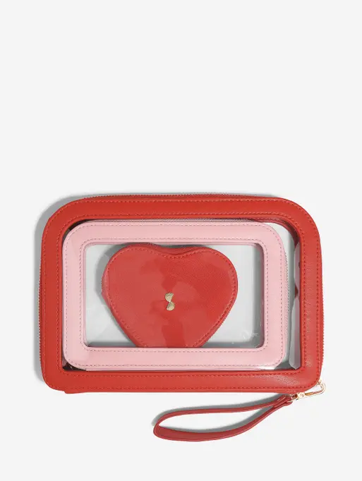 Heart Travel Pouch Set