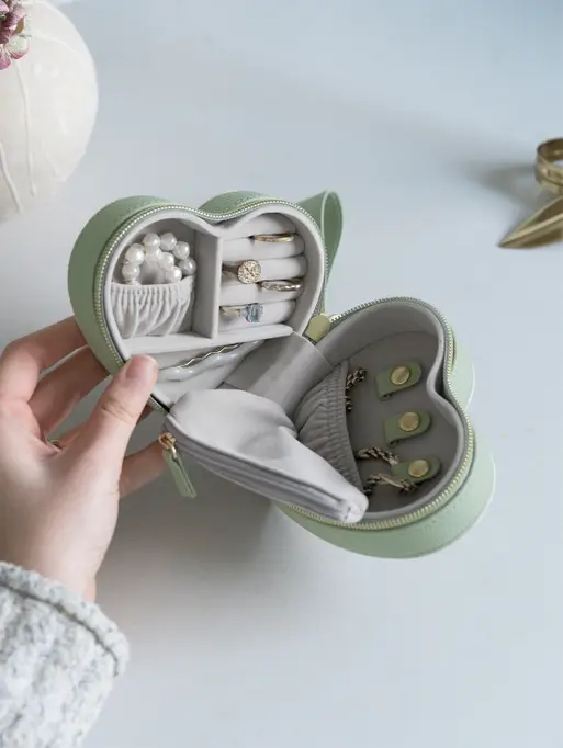 Green Mama Heart Jewellery Box