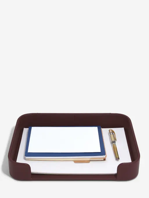 Garnet Red Letter Tray