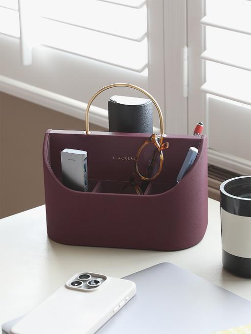 Garnet Red Desk Caddy