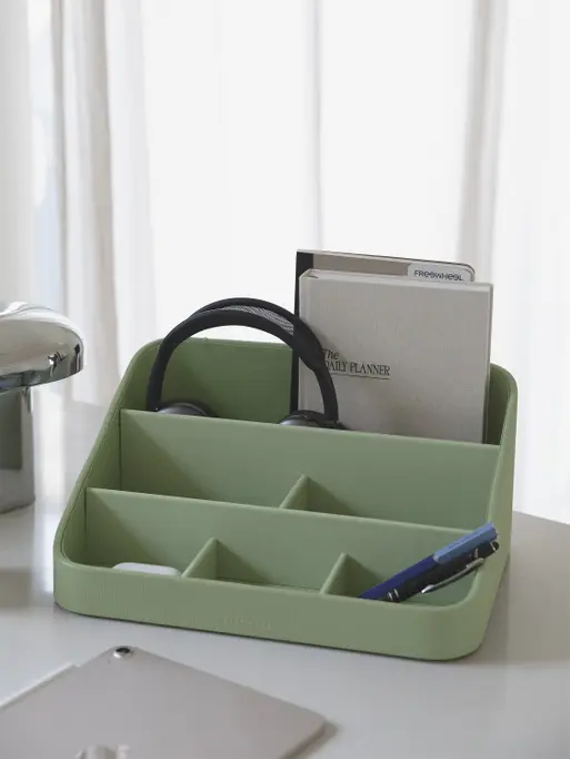 Pistachio Green Desk Organiser