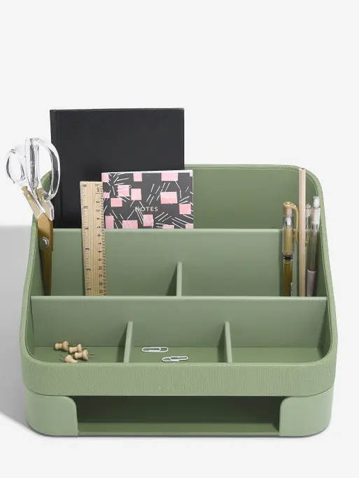 Pistachio Green Desk Organiser Set