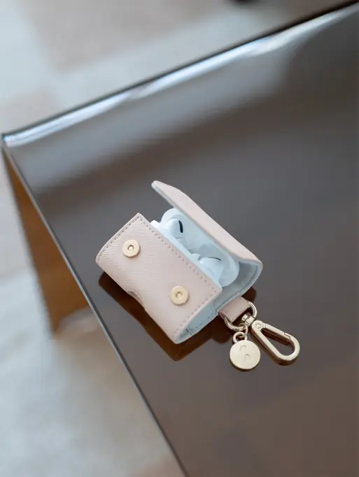 Blush Airpod Case Holder