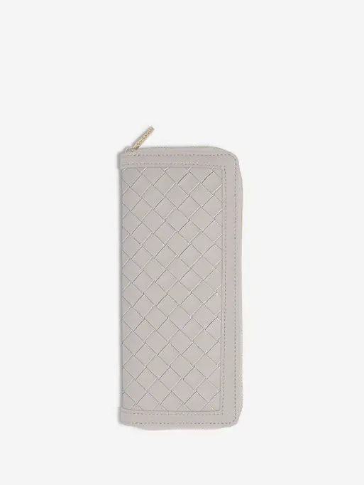 Taupe Woven Jewellery Roll
