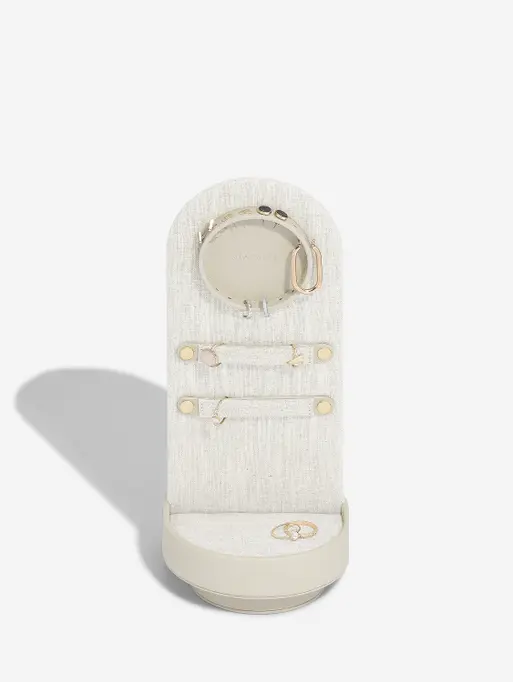 Oatmeal & Linen Rotating Jewellery Stand
