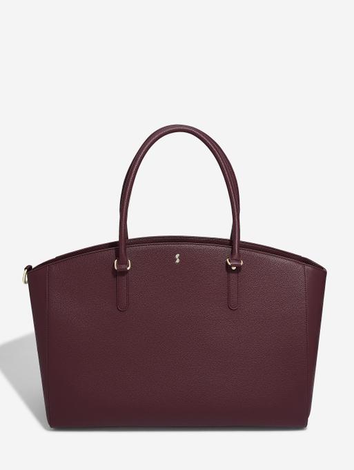 Burgundy Large Work Tote Bag
