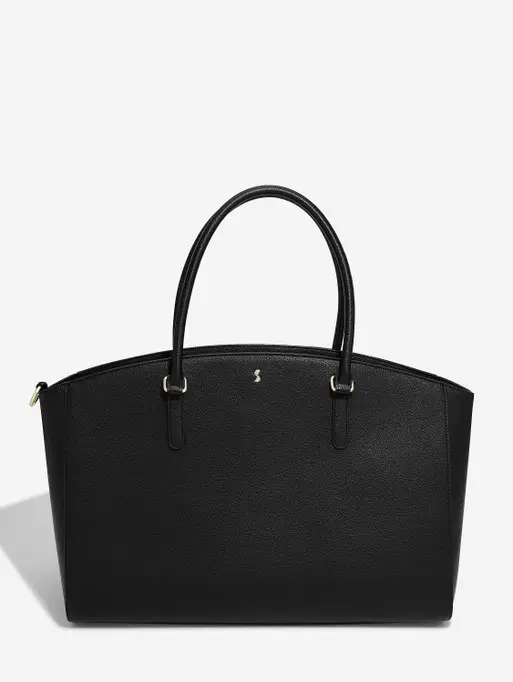 Black Large Work Tote Bag