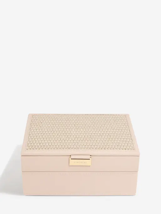 Blush Raffia Classic Jewellery Box Set of 2