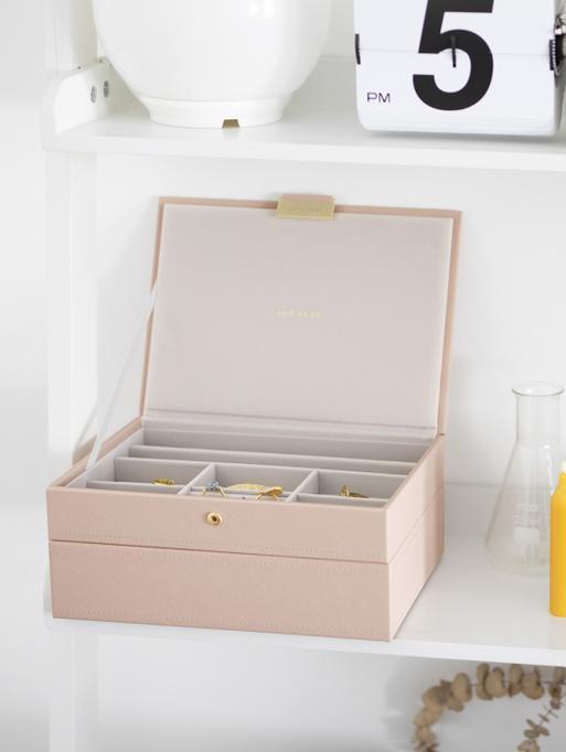 Blush Raffia Classic Jewellery Box Set of 2