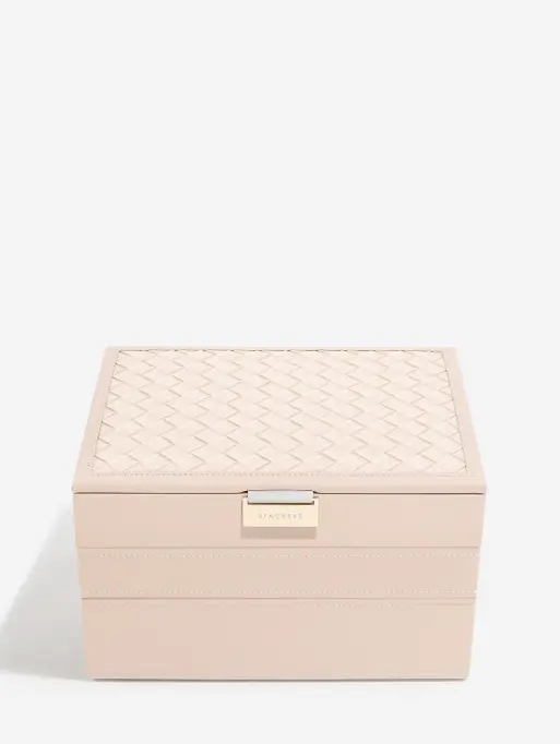 Blush Woven Classic Jewellery Box Set of 3 
