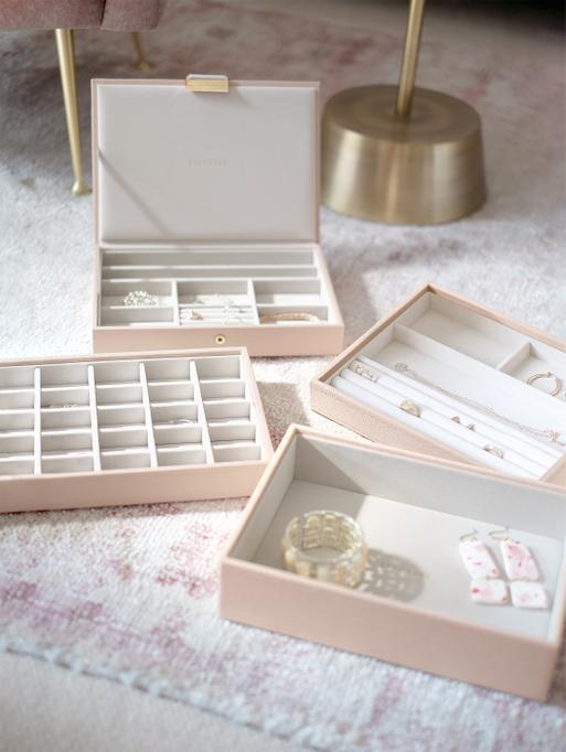 Blush Woven Classic Jewellery Box Set of 4
