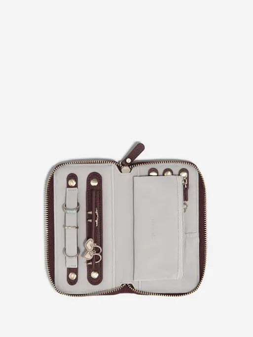 Burgundy Mini Jewellery Roll