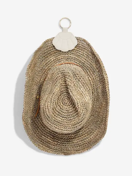 Oatmeal Shell Hat Holder Keyring