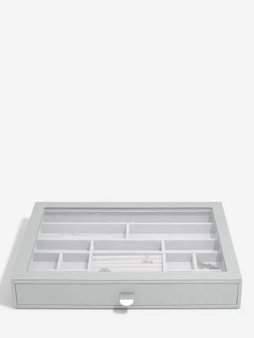 Pebble Grey Supersize Jewellery Box Display Drawer