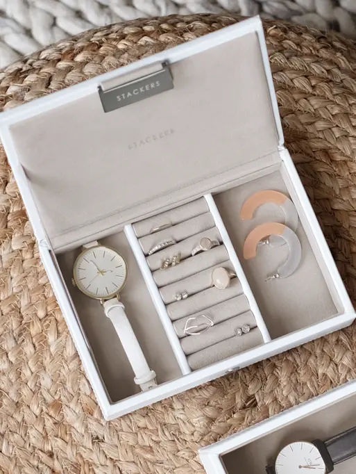 White Mini Jewellery Box Lid