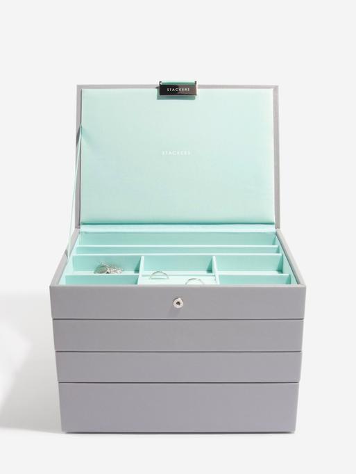 Grey Mint Classic Jewellery Box Set of 4