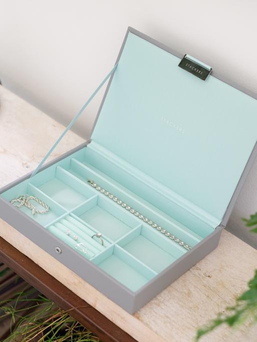 Grey Mint Classic Jewellery Box Lid