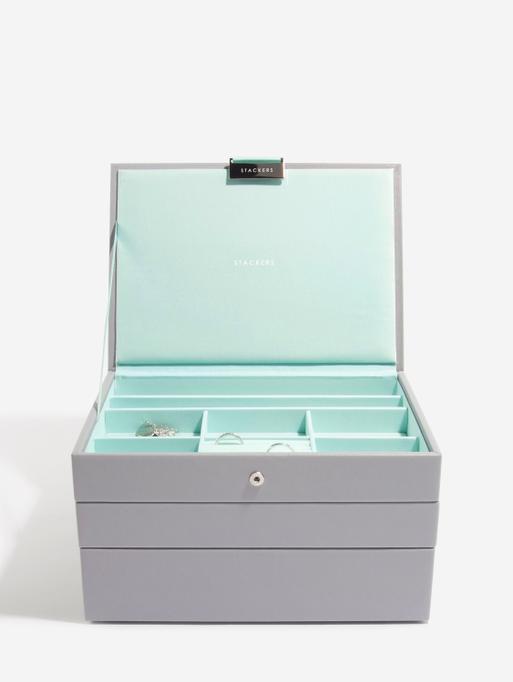 Grey Mint Classic Jewellery Box Set of 3