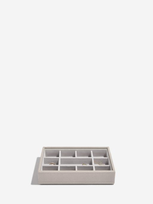 Szkatułka na biżuterię Stackers 11 komorowa mini taupe