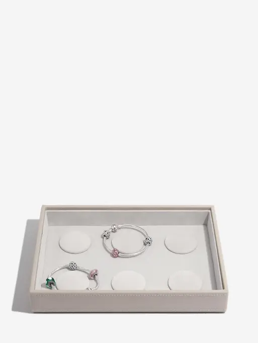 Szkatułka na bransoletki charms Stackers classic taupe