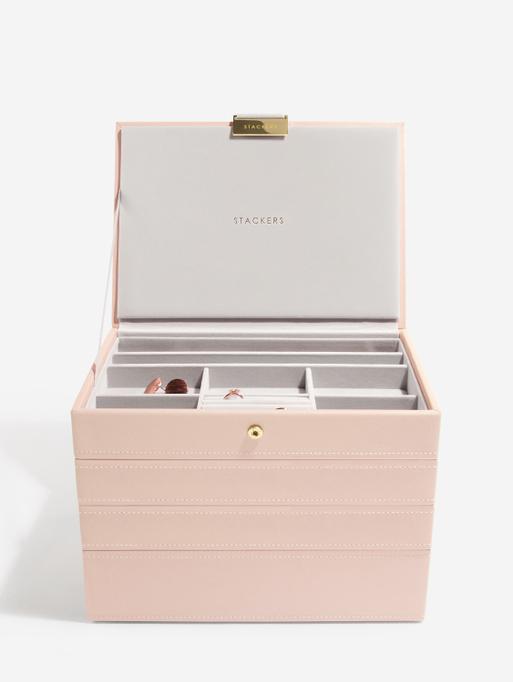 Blush & Champagne Gold Classic Jewellery Box Set of 4