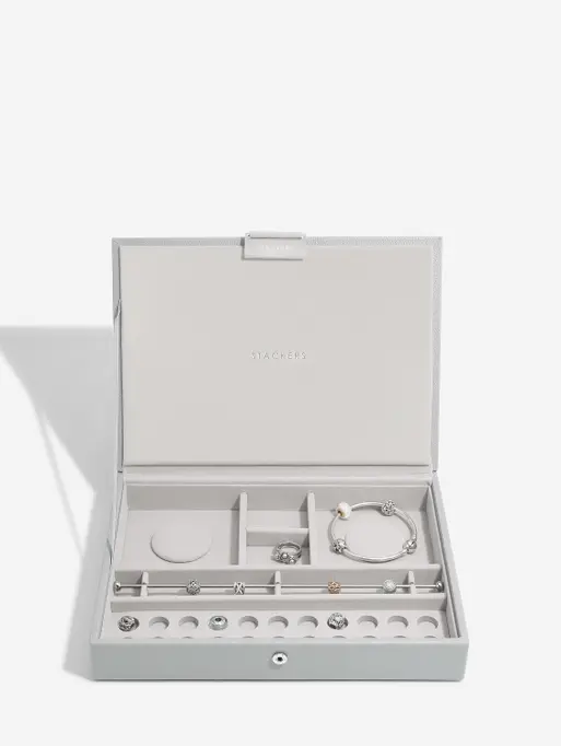 Pebble Grey Classic Bracelet Jewellery Box Lid