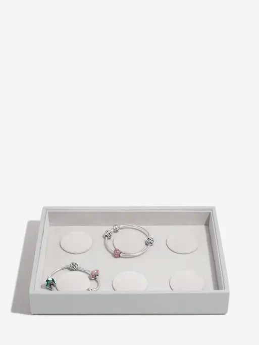 Szkatułka na bransoletki charms Stackers classic kamienna szarość