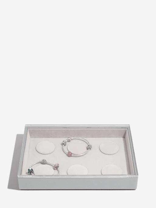 Pebble Grey 6 Charm Bracelet Layer & Display Lid